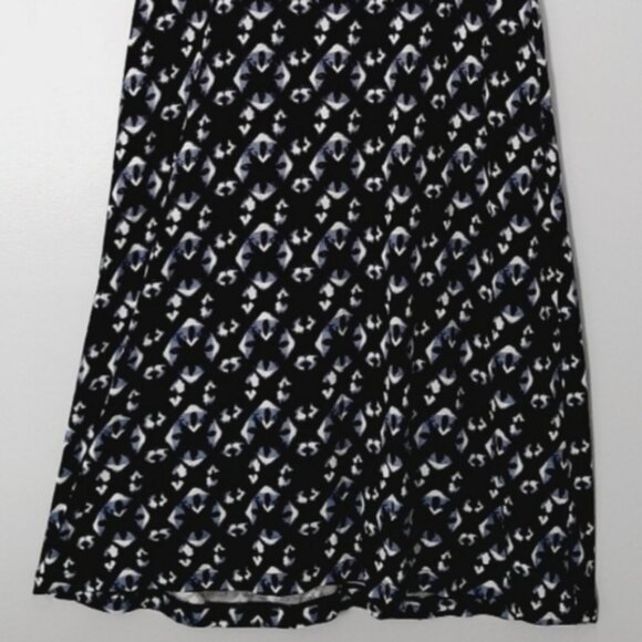 H&M New Tie-Dye Floral Print Summer Dress Blue & White Tank Top Straps Sz L - Picture 12 of 16